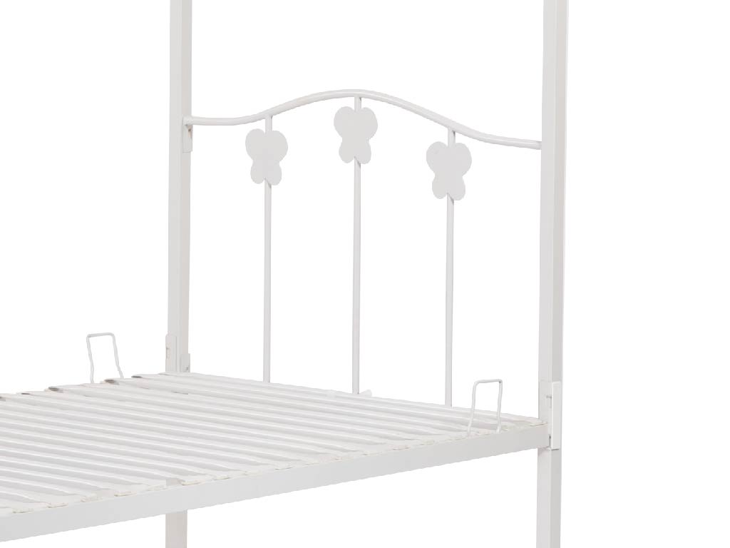 Children's Single (3'0) White 4 poster Bed Frame - Image 4